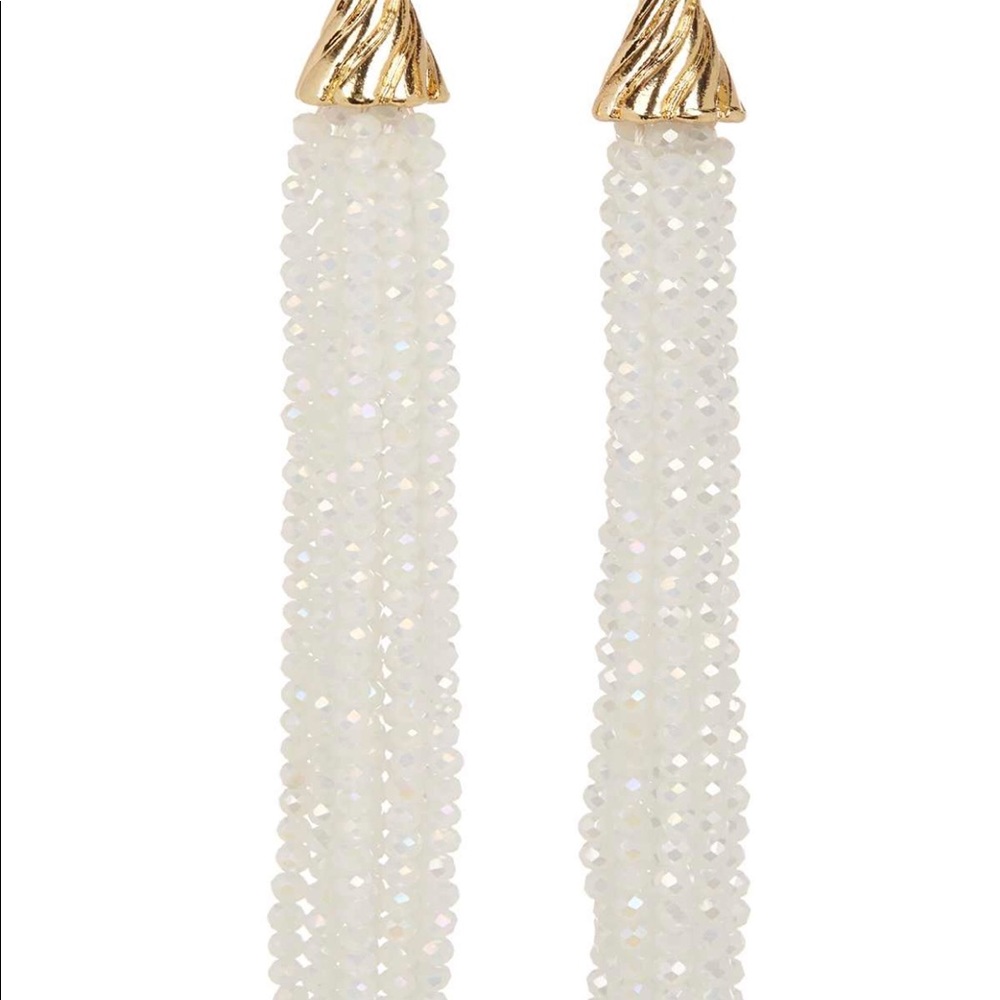 🌺 BEAUTIFUL NATASHA BEADED TASSEL EARRINGS 🌺 - Picture 7 of 8